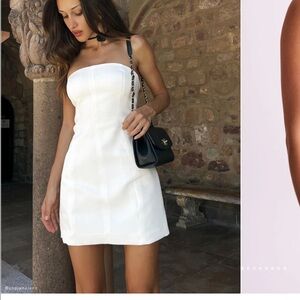 MESHKI NWT strapless crepe mini dress!